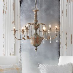 Rustic Elegance 6 Arm Chandelier