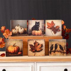 Rustic Fall Still Life Block Set of 6