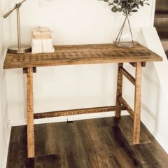 Rustic Farm Work Wood Desk