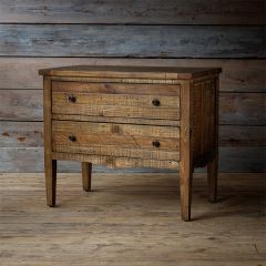 Rustic Farmhouse 2 Drawer Chest | SHIPS FREE
