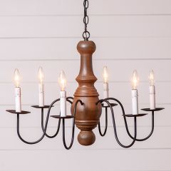 Rustic Farmhouse 6 Arm Chandelier