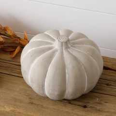 Rustic Farmhouse Cement Pumpkin