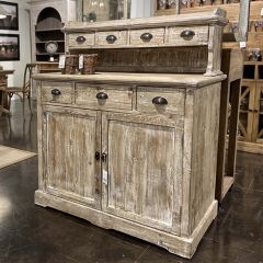 Rustic Farmhouse Cupboard Counter Table