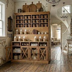 Rustic Farmhouse Display Cabinet