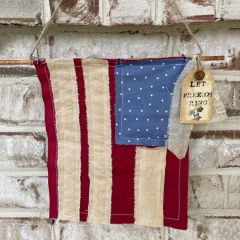 Rustic Farmhouse Flag Door Hanger