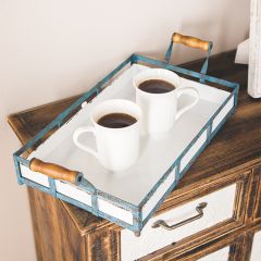 Rustic Farmhouse Handled Serving Trays Set of 2