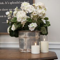 Rustic Farmhouse Metal Bucket Planter