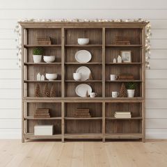 Rustic Farmhouse Stock Display Shelf Unit