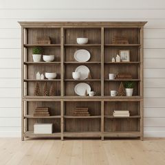 Rustic Farmhouse Stock Display Shelf Unit
