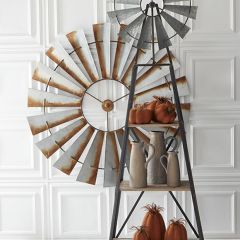 Rustic Farmhouse Windmill Wall Decor