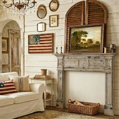 Rustic Farmhouse Wood Mantel 