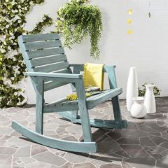 Rustic Farmhouse Wooden Rocking Chair