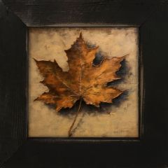 Rustic Framed Autumn Leaf Wall Art