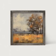 Rustic Framed Autumn Trees Wall Art