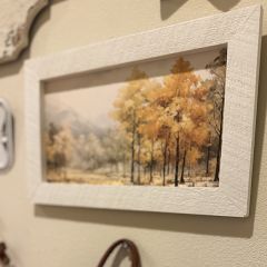 Rustic Framed Autumn Woods 6 Horizontal Wall Art