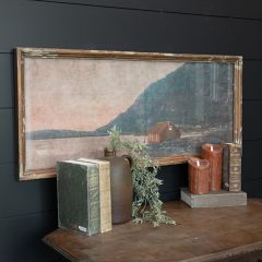 Rustic Framed Cabin on the Lake Print