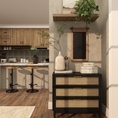 Rustic Framed Hanging Chalkboard 28 Inch