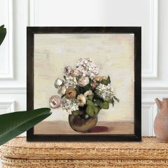 Rustic Framed Hydrangea Arrangement Wall Art