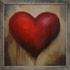 Rustic Framed Rustic Heart Wall Art