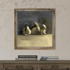 Rustic Framed Some Bunnies Wall Art