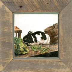 Rustic Framed Vintage Bunny Wall Art