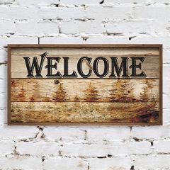 Rustic Framed Welcome Sign
