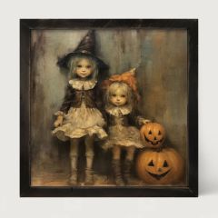 Rustic Framed Witchy Duo Wall Art