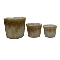 Rustic Garden Pot Set of 3