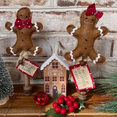 Rustic Gingerbread Shelf Sitter
