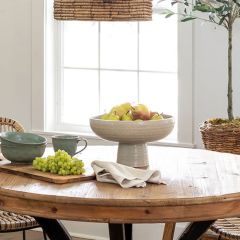 Rustic Glazed Compote Bowl