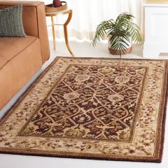Rustic Hand Tufted Brown/Beige Area Rug