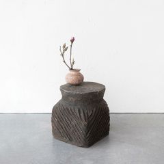 Rustic Handmade Paper Mache Table Riser