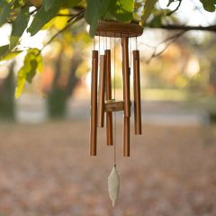 Rustic Hanging Leaf Wind Chime
