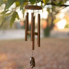 Rustic Hanging Pinecone Wind Chime