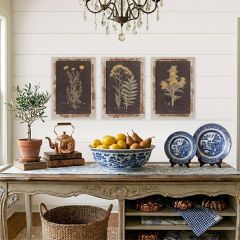Rustic Harvest Blooms 3 Piece Framed Print Collection