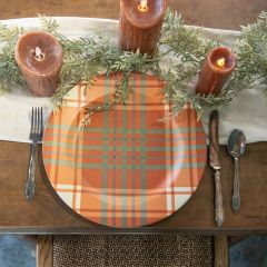 Rustic Harvest Plaid Charger Plate Set of 4