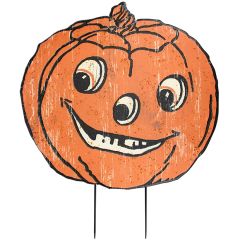 Rustic Harvest Pumpkin Garden Stake
