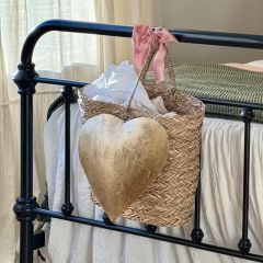 Rustic Heart Ornaments Set of 3