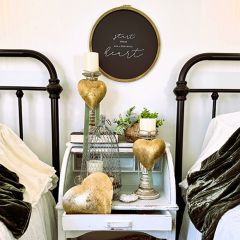 Rustic Heart Ornaments Set of 3