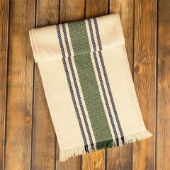 Rustic Herringbone Striped Table Runner