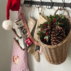 Rustic Holiday Mini Pennant Banner