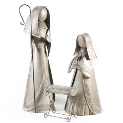 Rustic Holy Family Yard Art