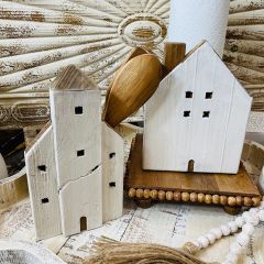 Rustic House Shaped Utensil Holder