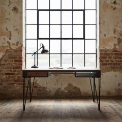 Rustic Industrial Double Sided Desk