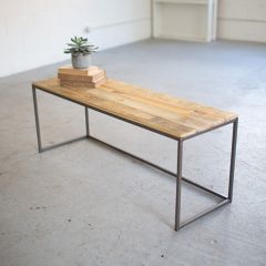 Rustic Industrial Farmhouse Bench