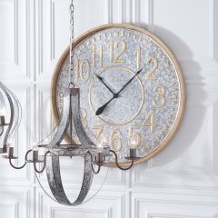 Rustic Industrial Farmhouse Wall Clock