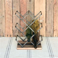 Rustic Industrial Farmhouse Wine Rack
