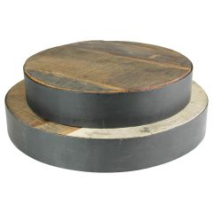 Rustic Industrial Round Riser