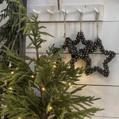 Rustic Jingle Bell Star Ornament