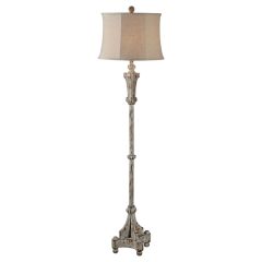 Rustic Knob Foot Floor Lamp